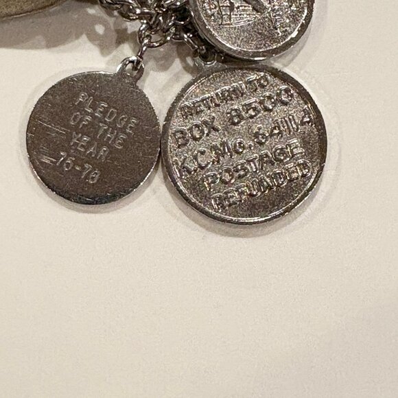 1970s Beta Sigma Phi loaded charm bracelet - Picture 5 of 7